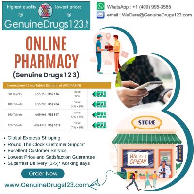 Convenient &amp; Secure: Get Exemestane Aromasin Online with Confidence

https://www.genuinedrugs123.com/19-Anti-Cancer-Drugs-Generic-Exemestane-Brand-Aromasin.aspx - Suitable &amp; Secure: Raise your online experience with self-assurance. Safely browse, shop, and transact with our important Exemestane Aromasin platform. Our promise to security ensures your data remains protected, while the user-friendly interface assurances a seamless and convenient online journey. Enjoy the best of both worlds—convenience and security—right at your fingertips.