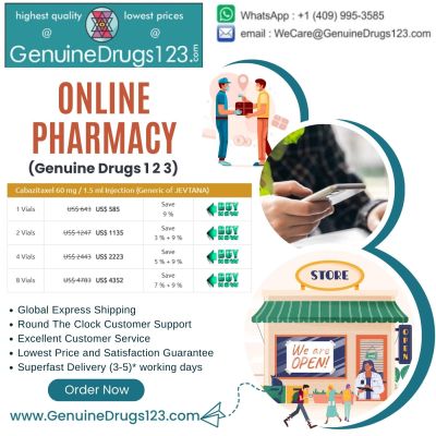 Cabazitaxel Jevtana Online Delivery to UK - Fast &amp; Discreet

https://www.genuinedrugs123.com/131-Anti-Cancer-Drugs-Generic-Cabazitaxel-Brand-Jevtana.aspx - Know-how instant and confidential deliveries with our top-notch online service to the UK. We prioritize speed and discretion, confirming your Cabazitaxel Jevtana arrive promptly and securely. Faith we for a seamless and trustworthy delivery experience. Your satisfaction is our priority, delivering excellence right to your doorstep.