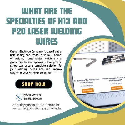 H13 laser welding wire provides excellent toughness, ensuring that welded components can handle significant mechanical stress. This toughness is crucial for tooling and dies used in high-pressure applications, such as metal forming and injection molding.
P20 offers good toughness and strength, making it suitable for molds that must withstand repeated injection molding cycles under high pressure. Laser welding with P20 wire restores the mold's structural integrity, allowing it to continue functioning in demanding production environments.

To get more information, visit 

https://shop.castonelectrode.in/product-category/laser-welding-wires/