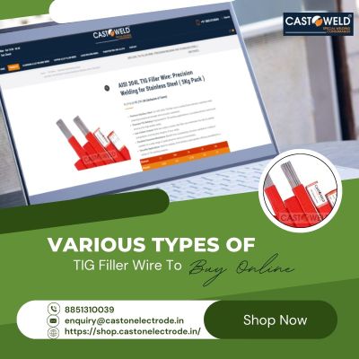 Do you want to buy Tungsten Inert Gas filler for your new welding shop? If yes, you may find multiple types to Buy TIG Filler Wire Online based on the composition materials. There are a wide variety of TIG filler wires you may buy online. Make sure to check the properties and analyze your requirements to select the right one for your welding project.

To get more information, visit 

https://shop.castonelectrode.in/2024/07/26/tig-filler-wire/.