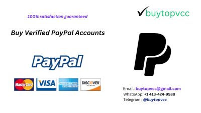 Buy Verified PayPal Accounts
https://buytopvcc.com/product/buy-verified-paypal-accounts/

✅Email: buytopvcc@gmail.com
✅WhatsApp: +1 413-424-9588
✅Telegram : @buytopvcc

Top Trustable Sites to Buy Verified PayPal Accounts
Our Accounts are-
Email verified,Phone number verified,SSN verified,Bank Statement verified,Bank account attached,Billing address verified,Driver’s license verified,100% satisfaction guaranteed.

Buy Verified PayPal Accounts
Buying verified PayPal accounts is not recommended and violates PayPal’s terms of service. It can lead to account suspension or legal issues.
PayPal is a widely used online payment system, trusted for its security and convenience. People often seek verified accounts to enhance transaction limits and gain trust. However, buy verified PayPal accounts is risky and illegal. PayPal’s verification process ensures that accounts are linked to genuine individuals or businesses.
Buying such accounts can result in severe penalties, including account suspension and legal action. Instead, focus on creating and verifying your own account. This ensures compliance with PayPal’s policies and secures your financial transactions. Always prioritize safety and legality in online financial activities.

Introduction To Verified Accounts
Buying verified PayPal accounts can be a game-changer for online businesses and individuals. In this section, we’ll delve into what verified accounts are and why they are essential for secure and seamless transactions. Understanding verified accounts is key to leveraging PayPal’s full potential.

If You Want To More Information just Contact Now.
✅Email: buytopvcc@gmail.com
✅WhatsApp: +1 413-424-9588
✅Telegram : @buytopvcc