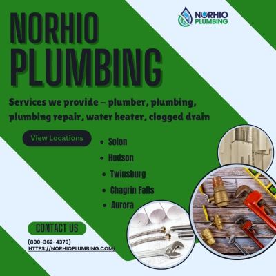 Norhio Plumbing is a Local leader in residential and commercial plumber Aurora. We’re one of the best plumbers call for tricky Plumbing Repair in Aurora.

Provide - plumber solon, Plumbing solon, plumbing chagrin falls, plumber chagrin falls, clogged drain twinsburg, plumbing repair twinsburg, plumber twinsburg, water heater twinsburg, plumbing repair aurora, plumber aurora, water heater aurora, clogged drain aurora, plumber hudson, water heater hudson, plumbing repair hudson, clogged drain hudson

For More Information Visit Our Website - https://norhioplumbing.com/